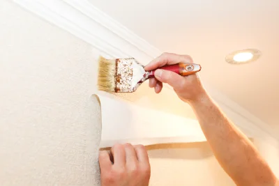 Pose de papier peint à Corsept — revêtements muraux et toiles de verre